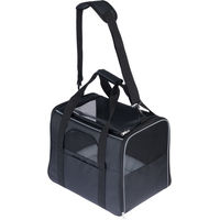 Produktbild von zooplus Basics Tragetasche aus Polyester Schwarz Größe M L 47 x B 32 x H 36 cm