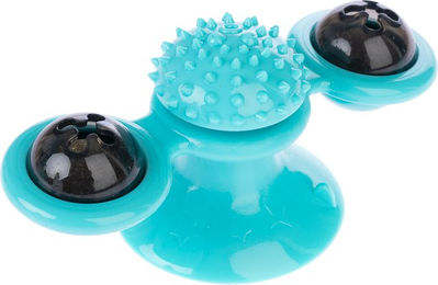 Produktbild von zooplus Basics Windmühle Katzenminze Spielzeug aus Kunststoff in Türkis und Blau