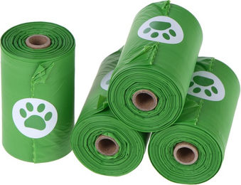 Produktbild von zooplus Biologisch abbaubare Hundekotbeutel Grün 60 Stück - 4 x 15 Stk.