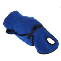 Produktbild von zooplus Exclusive Hundebademantel aus Mikrofaser Blau Größe L 73 cm Rückenlänge