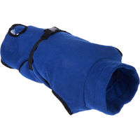 Produktbild von zooplus Exclusive Hundebademantel aus Mikrofaser Blau Größe S 39 cm Rückenlänge