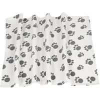 Produktbild von zooplus Exclusive Hundedecke Fleecedecke Pawty Grau Weiß 100 x 70 cm
