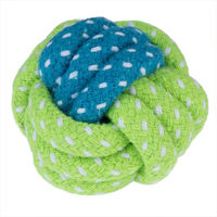 Produktbild von zooplus Exclusive Hundespielzeug Limoen Ball aus Baumwolle für Welpen zur Zahnpflege 6 cm