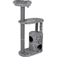 Produktbild von zooplus Exclusive Kratzbaum Royal Silver XL in Grau mit floralem Design und Sisal