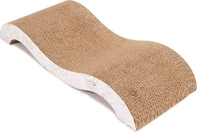 Produktbild von zooplus Exclusive Kratzmöbel Welle aus Kratzpappe für Katzen L 48 x B 19 x H 7 cm