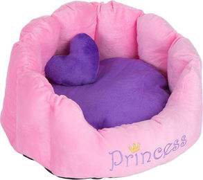 Produktbild von zooplus Exclusive Kuschelbett Princess Katzenbett für kleine Hunde und Katzen in Rosa oder Lila 45 x 40 x 30 cm