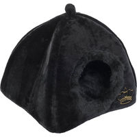 Produktbild von zooplus Exclusive Kuschelhöhle Royal Pet Katzenhöhle Schwarz Gold Polyester Grösse L 45 x 45 x 45 cm