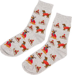 zooplus Exclusive Pet & Parent Weihnachtliche Socken für Hundebesitzer Einheitsgröße 36-41 1 Paar – Bild 1 von 1