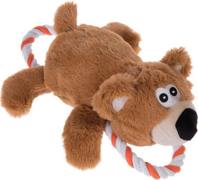 Produktbild von zooplus Exclusive Plüschspielzeug Bär mit Tau für Welpen 2er Sparset