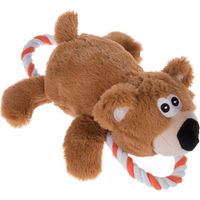 Produktbild von zooplus Exclusive Plüschspielzeug Bär mit Tau für Welpen 2er Sparset