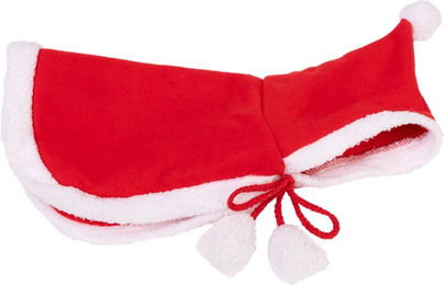 zooplus Exclusive Weihnachtsmann-Umhang rot/weiß Größe M mit 30 cm Rückenlänge – Bild 1 von 1