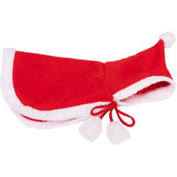 Produktbild von zooplus Exclusive Weihnachtsmann-Umhang rot/weiß Größe S mit 25 cm Rückenlänge
