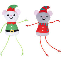 Produktbild von zooplus Exclusive Weihnachtsmäuse aus Polyester 2er-Pack