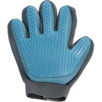 Produktbild von zooplus Fellpflege Handschuh Bürste für Katzen aus TPR in Blau und Grau 24 x 18 cm