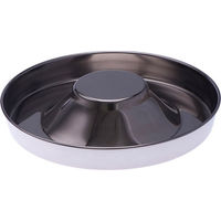 Produktbild von zooplus Futternapf Edelstahl Weiß Silber für Welpen - 1,6 l