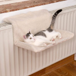 Produktbild von zooplus Heizungsliege Relax in Wollweiß aus Polyester