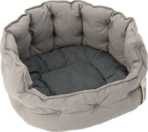 Produktbild von zooplus Hundebett Cozy ecoLIFE Grau L 80 x B 72 x H 31 cm für kleine bis mittelgroße Hunde