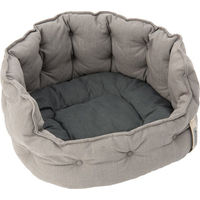 Produktbild von zooplus Hundebett Cozy ecoLIFE Grau L 80 x B 72 x H 31 cm für kleine bis mittelgroße Hunde