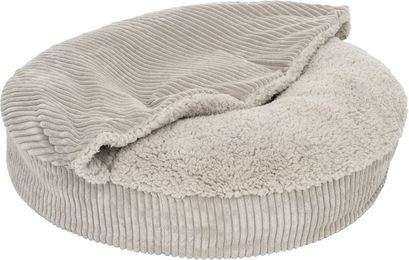 Produktbild von zooplus Hundebett Flocke Ersatzbezug Grau mit Kuscheldecke Größe S