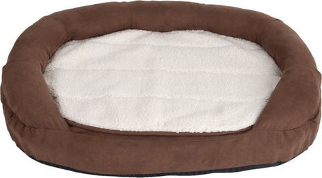 Produktbild von zooplus Hundebett Memory Foam oval braun L 117 x B 72 x H 24 cm