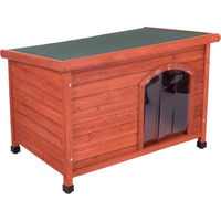 Produktbild von zooplus Hundehütte aus Holz mit Flachdach in Größe M und wasserfester Eigenschaft