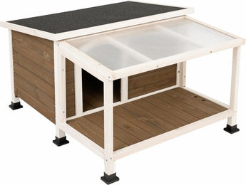 Produktbild von zooplus Hundehütte Doug aus Holz Größe S wasserdicht