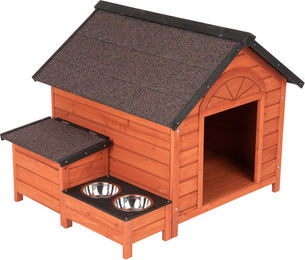 Produktbild von zooplus Hundehütte Jackson aus Holz wasserfest B 105 x T 91 x H 80,8 cm