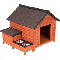 Produktbild von zooplus Hundehütte Jackson aus Holz wasserfest B 105 x T 91 x H 80,8 cm