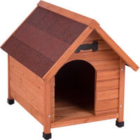 Produktbild von zooplus Hundehütte Spike Classic aus Holz in Braun Größe M waterproof