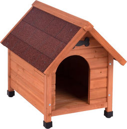 Produktbild von zooplus Hundehütte Spike Classic aus Holz in Braun Größe S waterproof