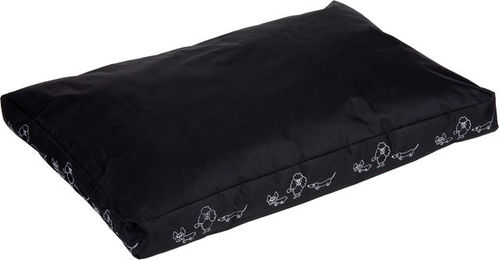 Produktbild von zooplus Hundekissen Silhouette Schwarz Größe M 90 x 60 x 8 cm