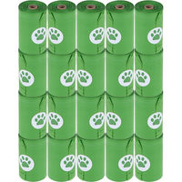 Produktbild von zooplus Hundekotbeutel biologisch abbaubar grün 20 Rollen à 15 Beutel
