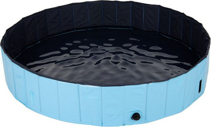 Produktbild von zooplus Hundepool Dog Pool Keep Cool Blau mit Abdeckung Ø 120 x H 30 cm