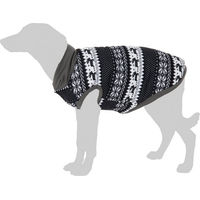 Produktbild von zooplus Hundepullover mit Norwegermuster aus Polyester in Größe XL für kleine bis mittelgroße Hunde