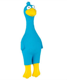 Produktbild von zooplus Hundespielzeug Charlotte aus Latex mit Quietschfunktion Blau Gelb