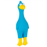 Produktbild von zooplus Hundespielzeug Charlotte aus Latex mit Quietschfunktion Blau Gelb