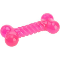 Produktbild von zooplus Hundespielzeug Kauknochen aus TPR in Rosa Pink 110g - 1 Stk.