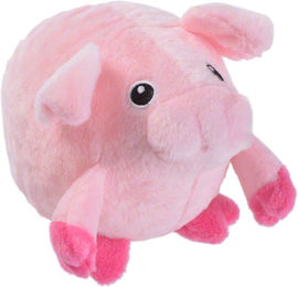 Produktbild von zooplus Hundespielzeug Massage Schweinchen Plüschspielzeug Rosa 2er Sparset - 2 x 8 cm