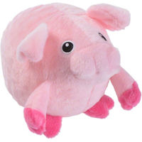 Produktbild von zooplus Hundespielzeug Massage Schweinchen Plüschspielzeug Rosa 2er Sparset - 2 x 8 cm