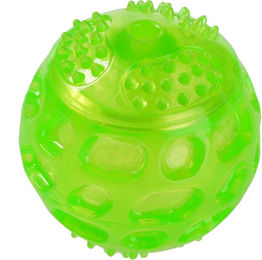 Produktbild von zooplus Hundespielzeug Squeaky Ball aus TPR in Grün für kleine und mittlere Hunde 3 Stück - 3 x 6 cm