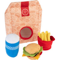 Produktbild von zooplus Hundespielzeug Squeaky Burger Menü 4-teiliges Set aus Polyester