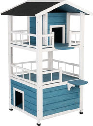Produktbild von zooplus Katzenhaus Penthouse 72 x 72 x 124 cm