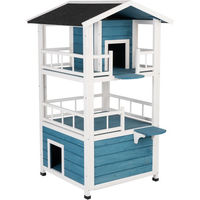 Produktbild von zooplus Katzenhaus Penthouse 72 x 72 x 124 cm