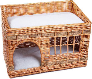 Produktbild von zooplus Katzenhaus Pueblo Kuschelhöhle aus Weide in Natur