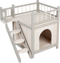 Produktbild von zooplus Katzenhöhle Haus Prince aus Holz L 70 x B 49 x H 65 cm