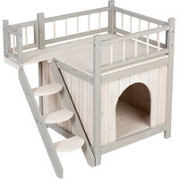 Produktbild von zooplus Katzenhöhle Haus Prince aus Holz L 70 x B 49 x H 65 cm