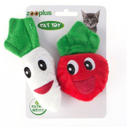 Produktbild von zooplus Katzenspielzeug Catnip Veggies aus Plüsch im 2er Set Doppelpack - 2 x 2 Set