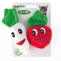 Produktbild von zooplus Katzenspielzeug Catnip Veggies aus Plüsch im 2er Set Doppelpack - 2 x 2 Set