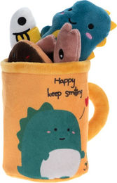 Produktbild von zooplus Katzenspielzeug Dino 5er Set mit Catnip aus Polyester bunt