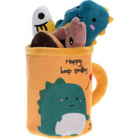 Produktbild von zooplus Katzenspielzeug Dino 5er Set mit Catnip aus Polyester bunt
